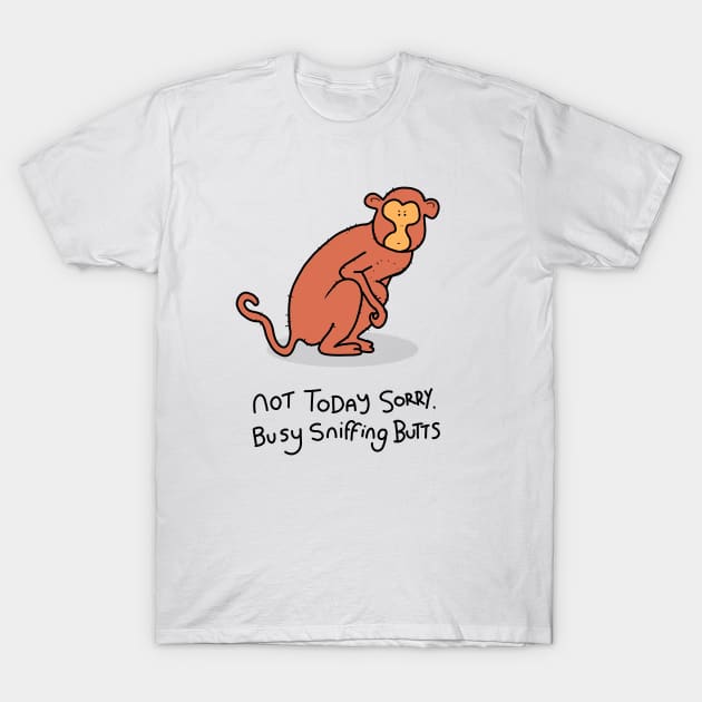 Grumpy Monkey T-Shirt by grumpyanimals
